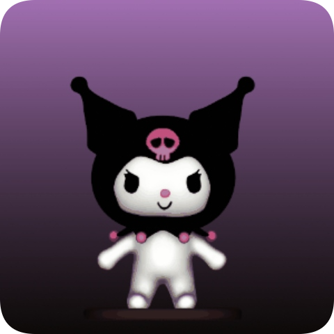 Pink background Kuromi